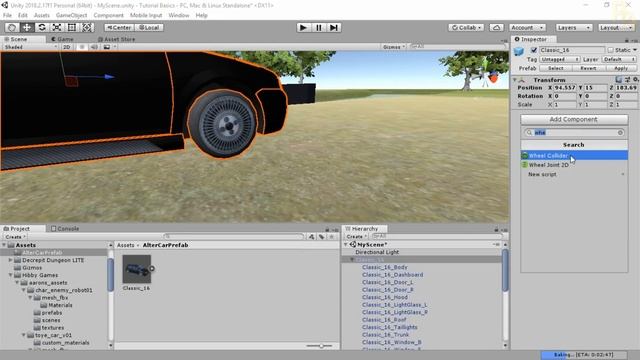 Unity - Car Controller-Part 1 - Setting up Car - தமிழ் | PG Tutorials смотреть онлайн