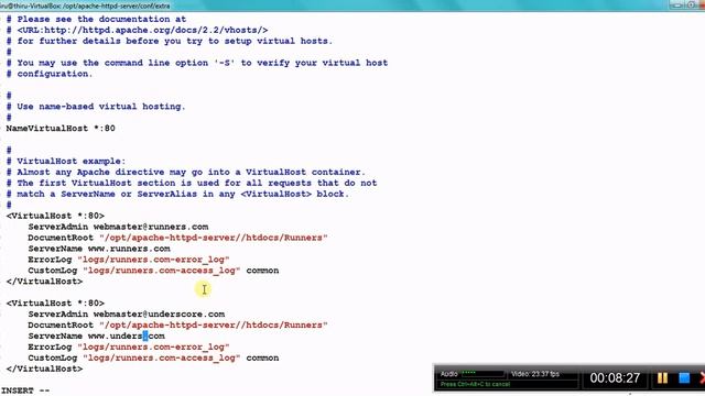 Apache HTTP Server Administration : Part 3 Virtual Hosting смотреть онлайн