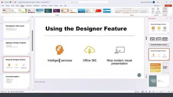 How to Use Designer in PowerPoint 2021 for Office 365 or Microsoft 365