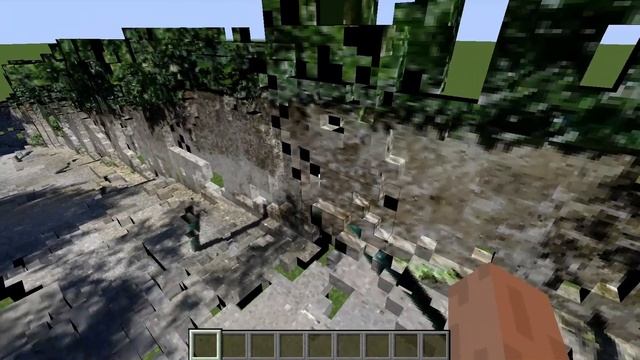 3D scanned a street and placed it in Minecraft with the Block 3D Scanner app :) смотреть онлайн