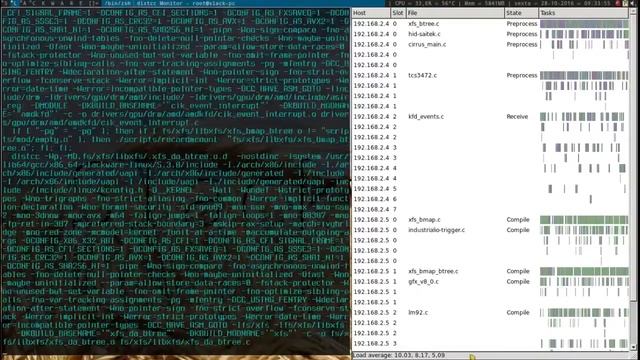 Processo de compilação do Kernel(vanilla-source+genpatches) através do DISTCC смотреть онлайн