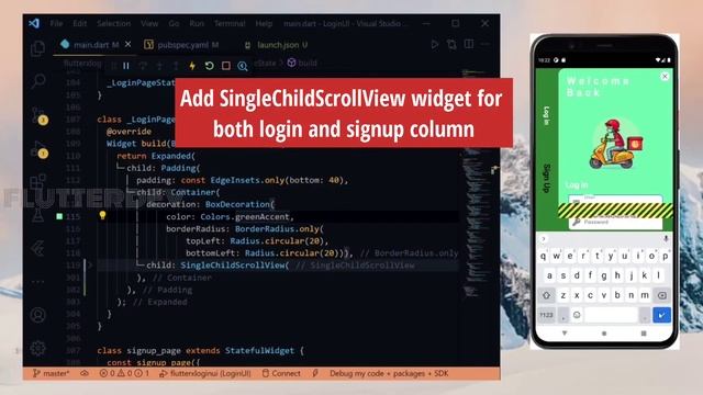 FlutterUI Tips | Overflow using column | Overflow error смотреть онлайн