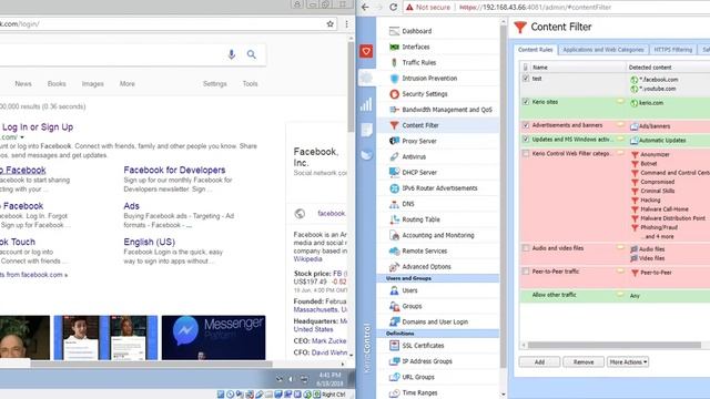 How block Facebook and youtube using kerio смотреть онлайн