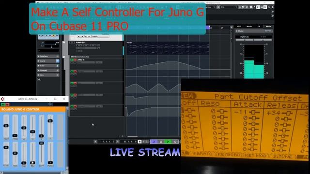 JUNO G Controller On Cubase 11 смотреть онлайн