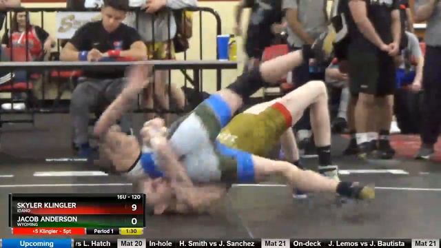 16U 120 Skyler Klingler Idaho Vs Jacob Anderson Wyoming смотреть онлайн