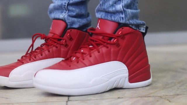 Air Jordan XII "Gym Red/ White" On Feet смотреть онлайн
