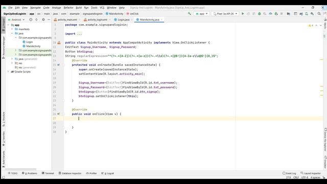 Android Signup & Login Actvity-2/3 | Android App Development | Android studio tutorial | VTU MAD La смотреть онлайн