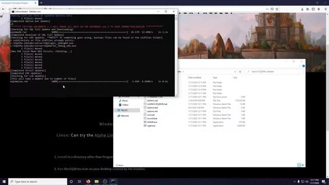 Installing a EQ2Emu server (using the Zeklabs Windows installer) смотреть онлайн