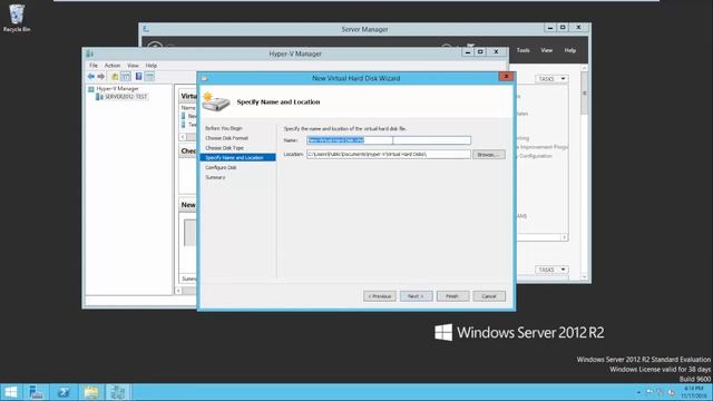 Create a VHD with Hyper-V Windows server 2012 смотреть онлайн