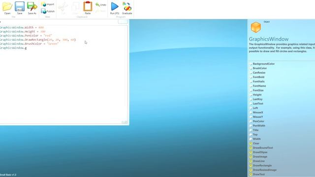 HOW TO MAKE A RECTANGLE IN SMALLBASIC ( GRAPHICS WINDOW ) смотреть онлайн