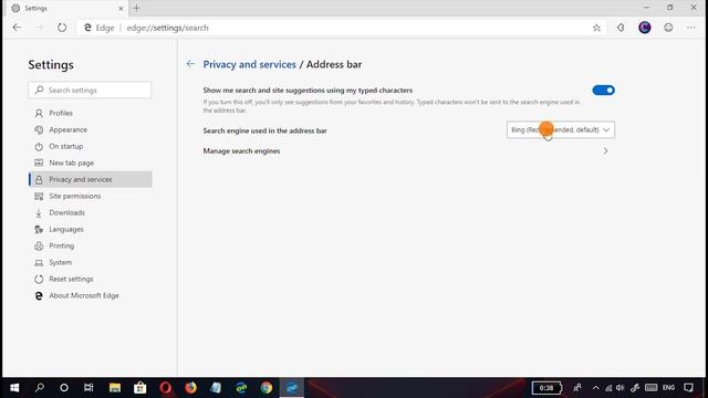 How to change the default search engine in Microsoft Edge Chromium смотреть онлайн