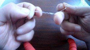 Как привязать леску к леске Видео очень надежный способ Урок № 2