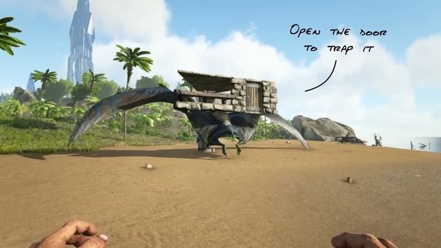 How to build a Tropeognathus taming trap | ARK: Survival Evolved | Building Tips смотреть онлайн