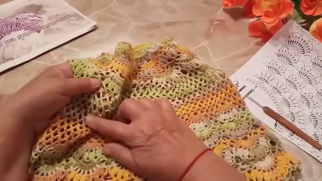 Платье крючком для девочки 4-5 лет .-ЗОЛОТАЯ ОСЕНЬ. смотреть онлайн