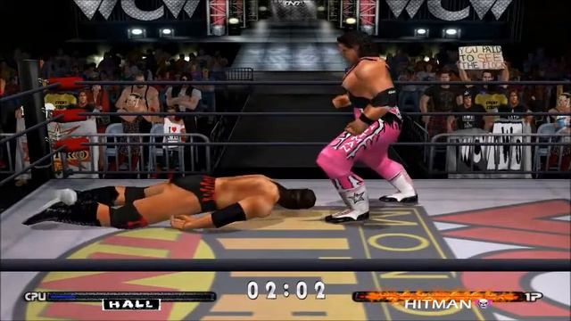 WCW Feel The Bang Nintendo 64 Emulator Gameplay Scott Hall vs Bret Hart смотреть онлайн