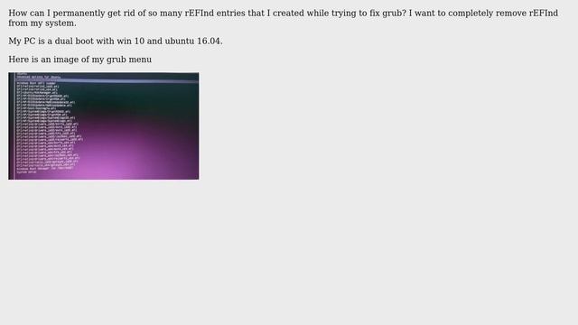 Ubuntu: How to remove rEFInd drivers completely from my ubuntu? смотреть онлайн
