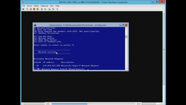 إعداد تكوين Windows Server 2012 Core смотреть онлайн