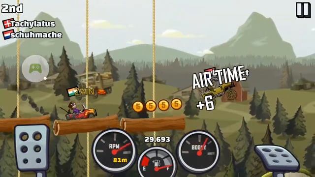 Hill Climb 2 - Jeep speed boost смотреть онлайн