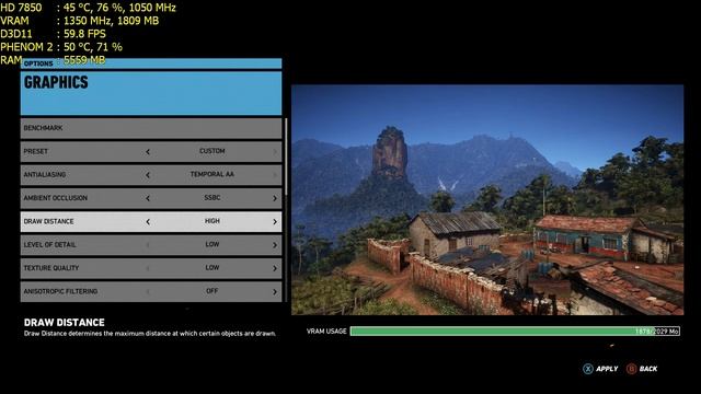 Ghost Recon Wildlands Open Beta Benchmark Tool (HD 7850/R7 265/R7 370 | Phenom II X4) [Low:High] смотреть онлайн