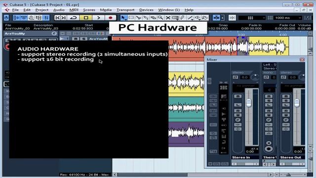 05 Cubase 5 video tutorial ( PC Hardware ) смотреть онлайн