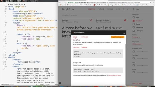 Google Fonts Tutorial смотреть онлайн