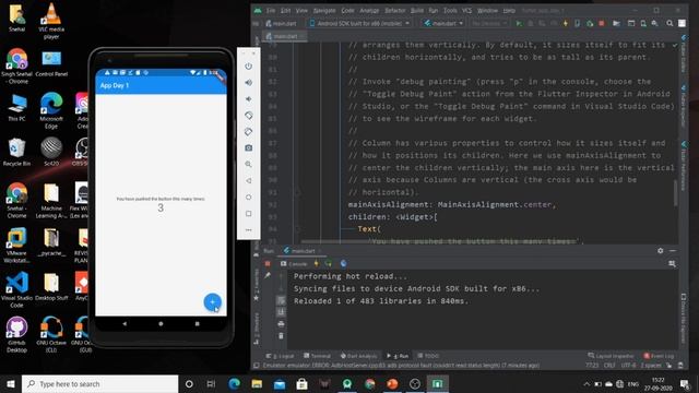 Day-4 30DaysOfFlutter | Flutter MaterialApp, Scaffold | Code Warriors смотреть онлайн