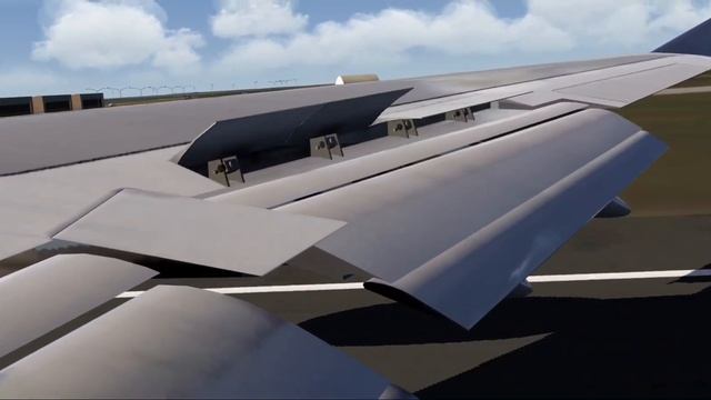 *Wing View* Delta Airlines 747-400 smooth landing (Aerofly FS 2023) смотреть онлайн