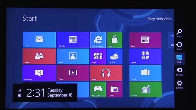 Cómo utilizar el Windows 8 Charm con un Sony Vaio® смотреть онлайн