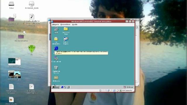 Windows 98 on - en Ubuntu 7.04 + Beryl vmware смотреть онлайн