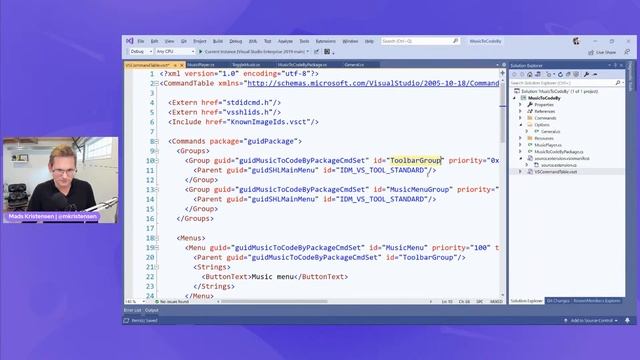 Writing Visual Studio Extensions with Mads - Music to code to смотреть онлайн