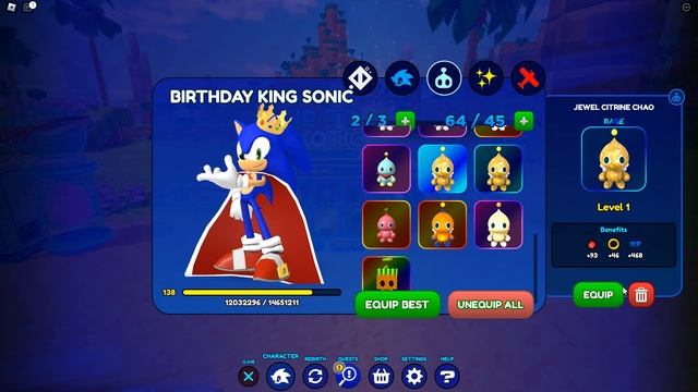 Sonic Speed Simulator Reborn - Emerald Hill [All Quests] смотреть онлайн