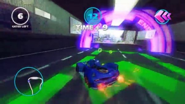 Sonic and Sega All Star Racing Transformed Drift Challenge Gameplay