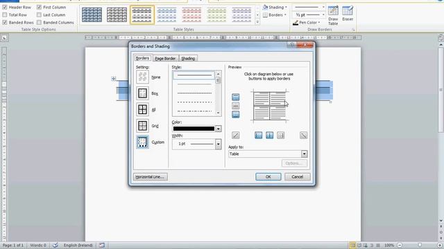 Microsoft Office 2010 Table Bug when adding Borders and resizing смотреть онлайн