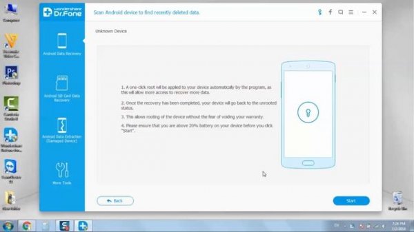 Recover deleted files on Android - Wondershare Dr.Fone for Android