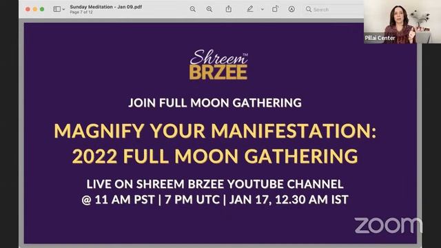 Sunday Shreem Brzee Meditation and Powertime Update with Lakshmi | Jan. 10 - Jan 16. 2022 смотреть онлайн