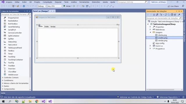 Imagens no TabControl numa aplicação Windows Forms ( C# e VB.Net) . Visual Studio 2022 / 2019 смотреть онлайн