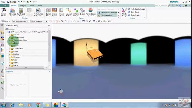 Rendering environment in NX смотреть онлайн