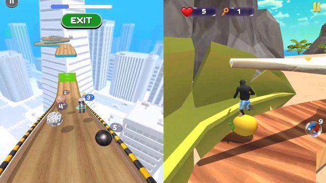 Going Balls, Sky Rolling Ball 3D, Rolling Ball Master Android iOS Satisfying Mobile Games смотреть онлайн