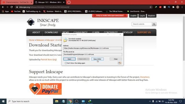 How to Install Inkscape 1.0 for Windows 10 смотреть онлайн