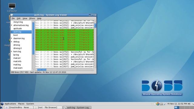 Bharat operating system-Log file Viewer смотреть онлайн