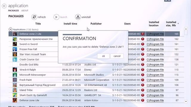 Windows Store Applications Manager - remove applications смотреть онлайн