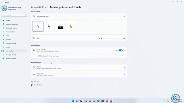 How To Change Mouse Pointer Color On Windows 11, Windows 11 Me Mouse Pointer Color Kaise Change Kar смотреть онлайн