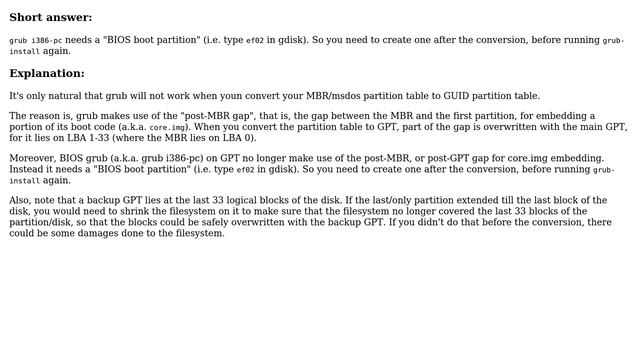 Ubuntu: Grub won't boot after converting MBR partition table to GPT (2 Solutions!!) смотреть онлайн