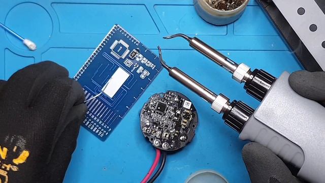 Podwójna lutownica hot tweezers YIHUA 938D смотреть онлайн