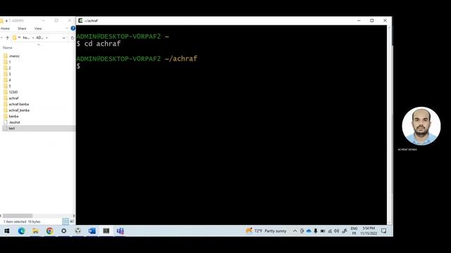 Commandes de base UNIX (date cal mkdir cat touch ls cd rm mv cp pwd) смотреть онлайн