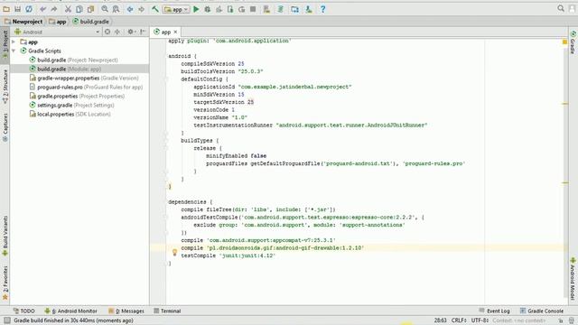 how to add gif image in android studio project смотреть онлайн