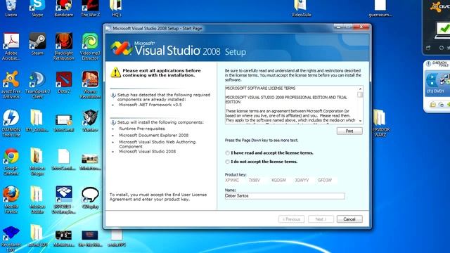 #Tutorial #ServidorWarZ Instalação do Visual Studio 2008 смотреть онлайн