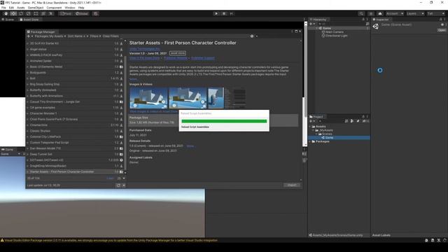 Tutorial Unity FPS Shooter. 01 Starter Assets y Character Controller смотреть онлайн