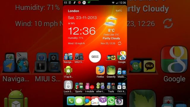 Galaxy S2 i9100 - "Elegance" theme on MIUI ROM 3.11.25 with Nova Launcher... смотреть онлайн
