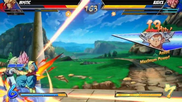 Mystic(Android 18/Teen Gohan/Kid Buu) Fights AxeIce(Android 17/UI Goku/Goku Black)[DBFZ PS4] смотреть онлайн